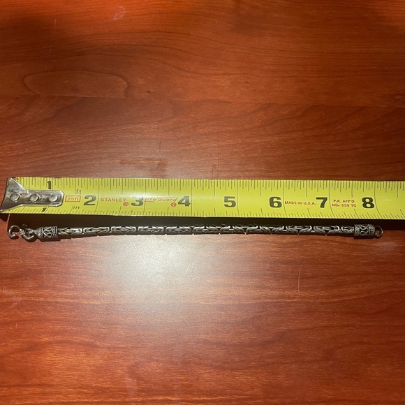 Vintage silver tone bracelet 8” - Picture 4 of 6